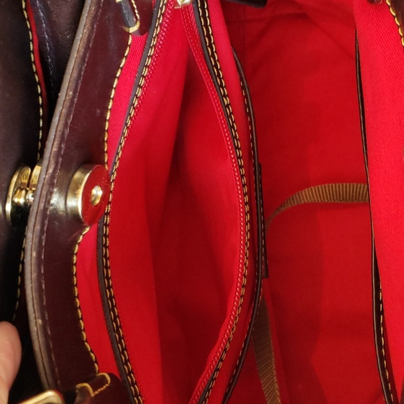 Dooney & Bourke Brown Croc Small Brenna Satchel - Picture 11 of 16